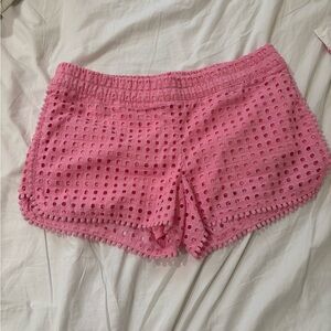Lilly Pulitzer for Target Pink Eyelet Athletic Shorts